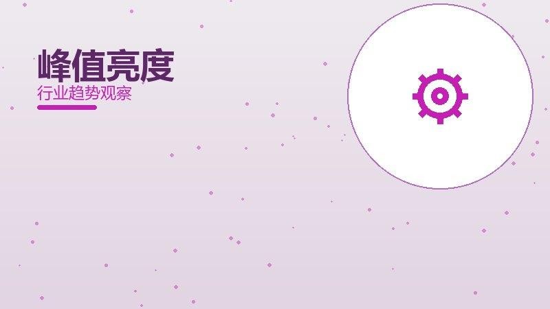 峰值亮度配图